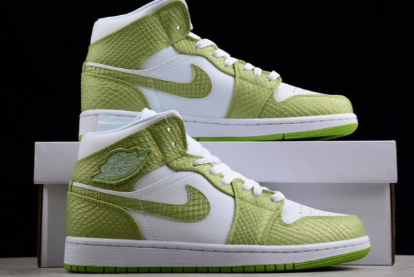 Brand New Air Jordan 1 Mid SE “Green Python” Basketball Shoes DV2959-113-4