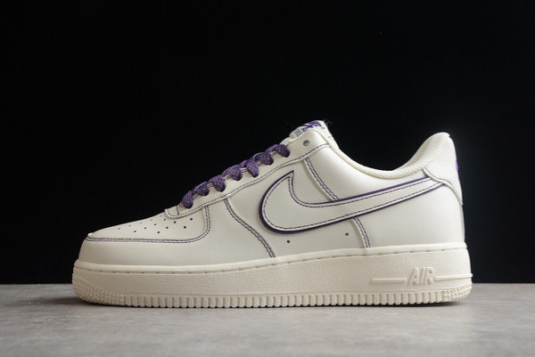 Cheap Sale Nike Air Force 1 ’07 Low Beige Purple Online 315122-303