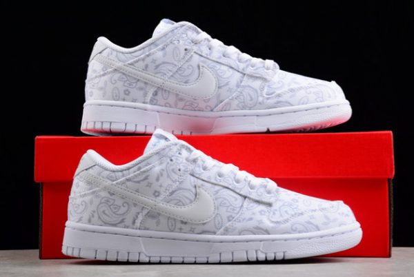 Cheap Sale Nike Dunk Low “White Paisley” White/Grey Fog-White DJ9955-100-4