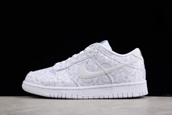 Cheap Sale Nike Dunk Low “White Paisley” White/Grey Fog-White DJ9955-100