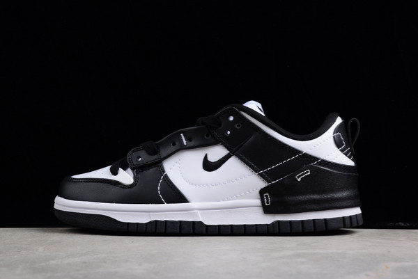 Classic 2022 Nike Dunk Low Disrupt 2 Black White Skateboard Shoes DV1491-002