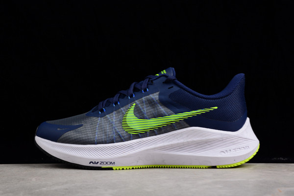 CW3419-401 Nike Zoom Winflo 8 Midnight Navy Volt White Hyper Royal