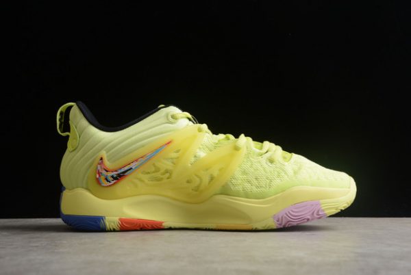 Fashion 2022 Nike KD 15 EP “Light Lemon Twist” Basketball Shoes DM1056-700-1