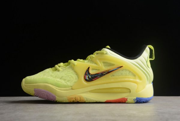 Fashion 2022 Nike KD 15 EP “Light Lemon Twist” Basketball Shoes DM1056-700