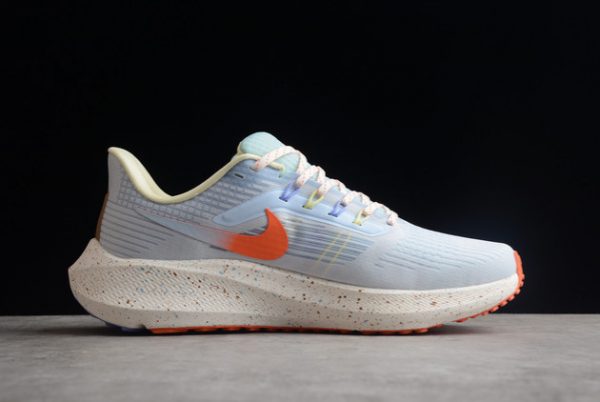 New Release 2022 Nike Air Zoom Pegasus 39 White/Ice Blue-Orange DX6047-181-1