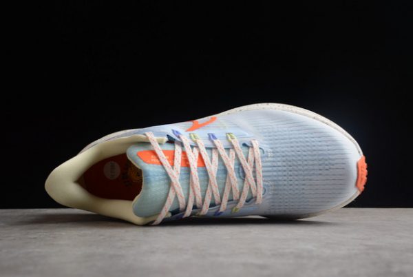 New Release 2022 Nike Air Zoom Pegasus 39 White/Ice Blue-Orange DX6047-181-3