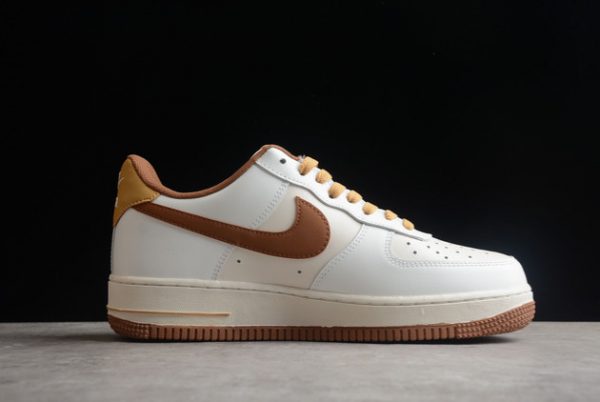 New Release 2022 Nike Force 1 Low White Brown CW3388-204-1