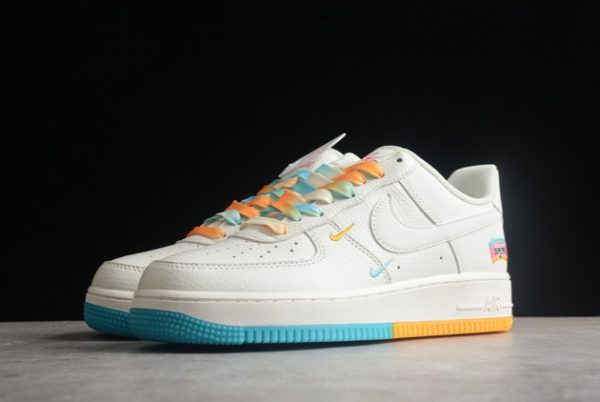 2022 Nike Air Force 1 ’07 Low White/Multi-Color Outlet Sale SA5696-123-3