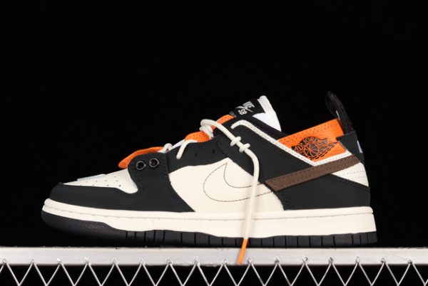 2022 Nike SB Dunk Low Beige Black Orange Brown Sneaker BQ6817-025