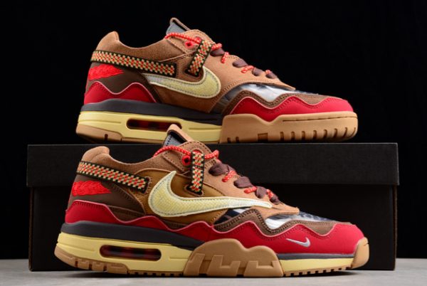 2022 Release Clot x Nike Air Max 1 Rocky Tan/Sport Red-Yellow DD1870-200-4