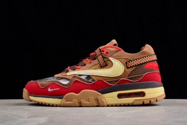 2022 Release Clot x Nike Air Max 1 Rocky Tan/Sport Red-Yellow DD1870-200