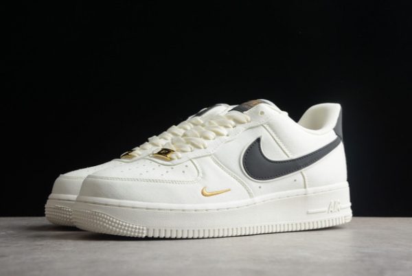 Cheap Sale 2022 Nike Air Force 1 Beige/Black-Gold MN5696-809-2