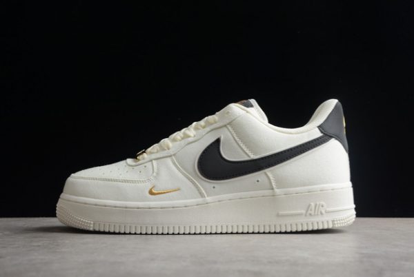 Cheap Sale 2022 Nike Air Force 1 Beige/Black-Gold MN5696-809