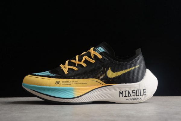 ML555-014 Beloved Nike Air ZoomX VaporFly NEXT％ 2 Black Cyan Pink Yellow