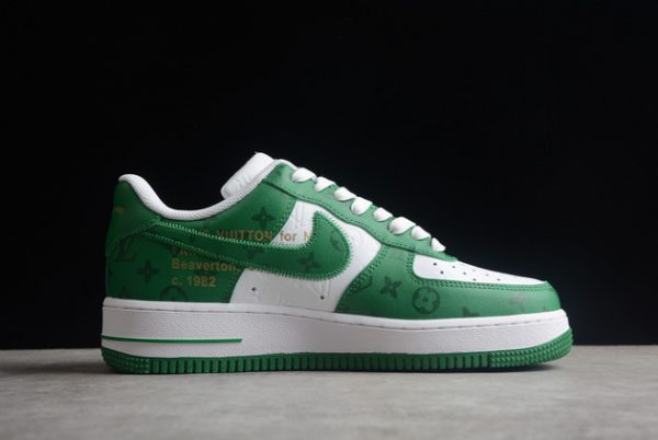 New Release 2022 Nike Air Force 1 Low White Green MS 0232-1