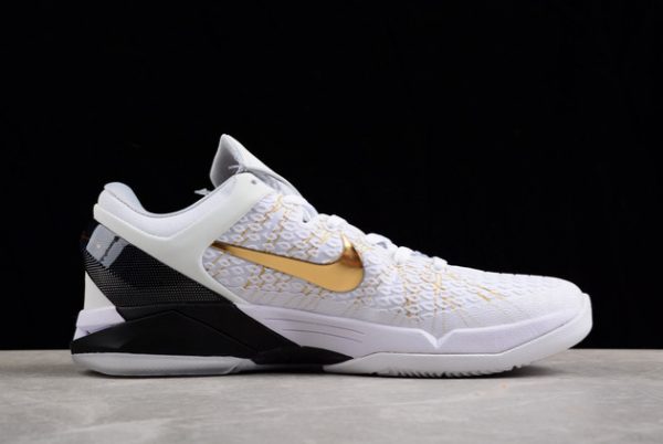 511371-100 Nike Zoom Kobe 7 VII Elite “Home” White/Metallic Gold-Black-Neutral Grey To Buy-1