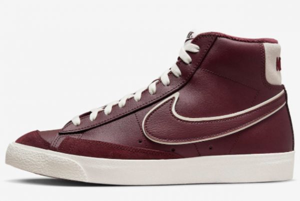 Best Price 2022 Nike Blazer Mid Burgundy White DQ7672-600