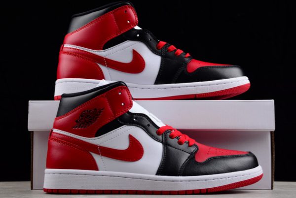 Best Selling Air Jordan 1 Mid “Bred Toe” Basketball Shoes BQ6472-079-4