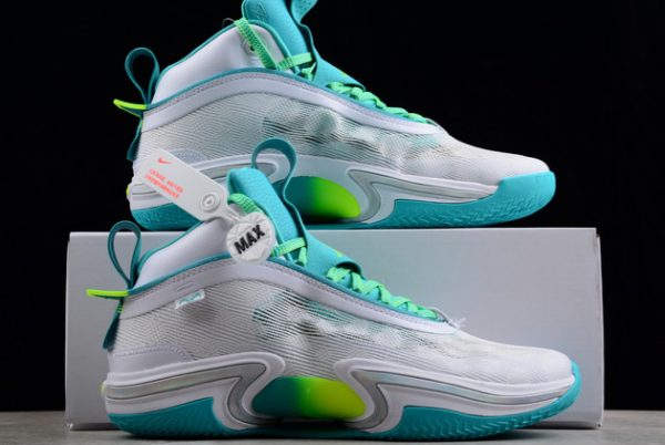 Best Selling Air Jordan 36 “Guo Ailun” White/Teal Shoes DM0796-107-4