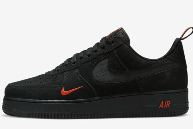 Buy Nike Air Force 1 Low Black/Black-Light Crimson DZ4514-001