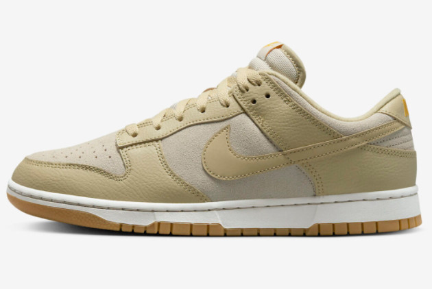 Buy Nike Dunk Low Khaki Suede Gum Skateboard Shoes DZ4513-200