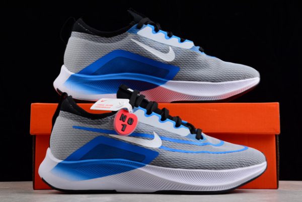 Buy Nike Zoom Fly 4 Wolf Grey Photo Blue Unisex Sneakers CT2392-005-4