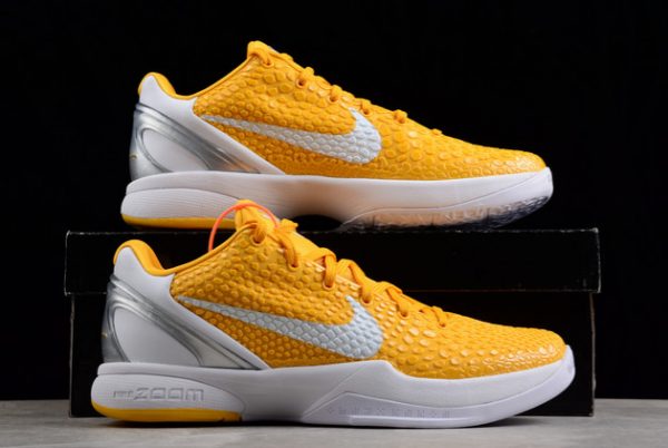 Cheap Sale Nike Zoom Kobe 6 VI TB Yellow For Men 454142-700-4