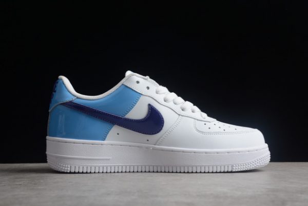 DJ9942-400 Nike Air Force 1 Low White/Light Blue-Dark Blue Outlet Sale-1