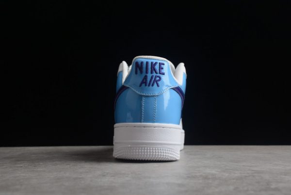 DJ9942-400 Nike Air Force 1 Low White/Light Blue-Dark Blue Outlet Sale-4