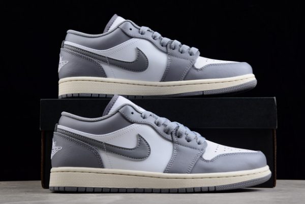 Hot Sell Air Jordan 1 Low “Vintage Grey” Basketball Shoes 553558-053-4