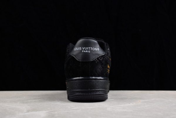 Latest 20222 Nike Air Force 1 ’07 Low Black Gold Unisex Sneakers 3308-5-2