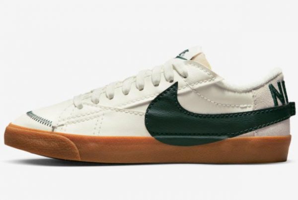 New 2022 Nike Blazer Low Jumbo Off-White Green Gum DR9865-101