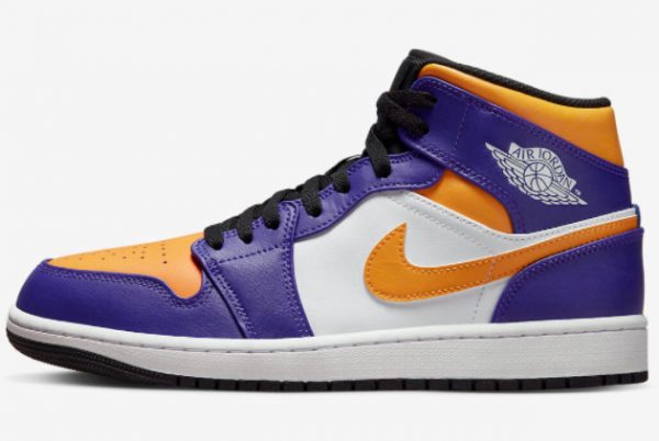 Nike Air Jordan 1 Mid “Lakers” Basketball Shoes DQ8426-517