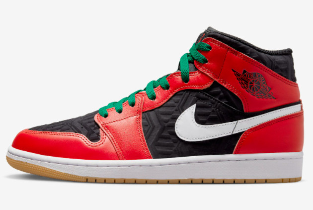 Best Selling Air Jordan 1 Mid “Christmas” Basketball Shoes DQ8417-006