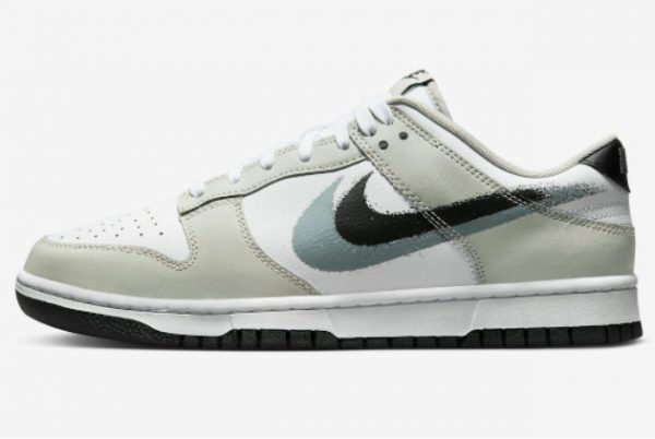 2022 Nike Dunk Low White/Light Stone-Black Skateboard Shoes FD0661-100