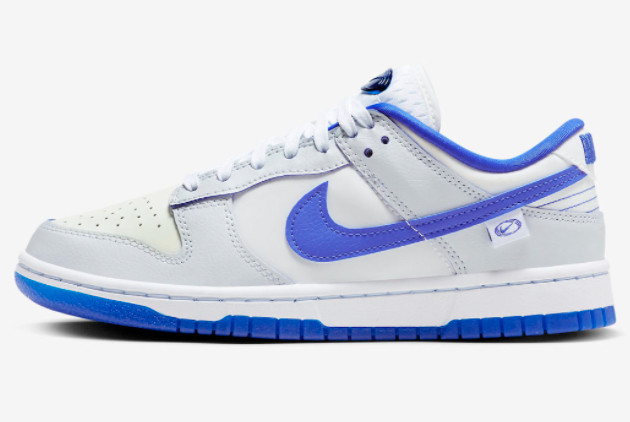 2022 Release Nike Dunk Low White/White-Game Royal-Sail FB1841-110