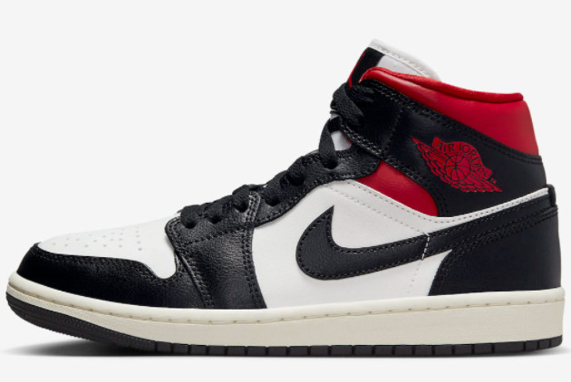 Brand Nike Air Jordan 1 Mid Black/Gym Red-Sail BQ6472-061