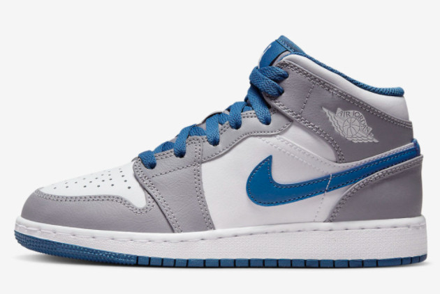 Brand Nike Air Jordan 1 Mid “True Blue” Basketball Shoes DQ8426-014