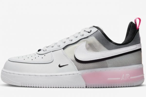 Cheap Sale Nike Air Force 1 React White/Black-Pink Spell-Black DV0808-100