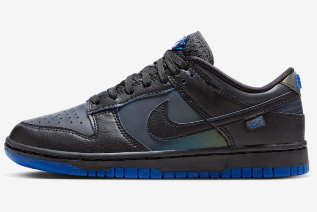 Hot Sale Nike Dunk Low Black/Game Royal Skateboard Shoes FB1842-001