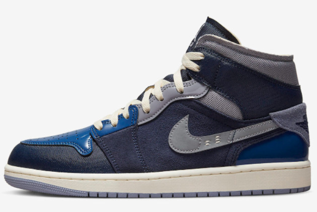 Nike Air Jordan 1 Mid SE Craft “Obsidian” Basketball Shoes DR8868-400