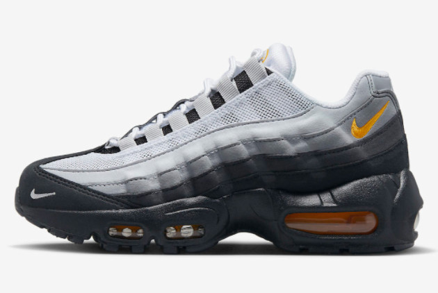 2023 Nike Air Max 95 Black Grey Laser Orange For Sale FD9775-001