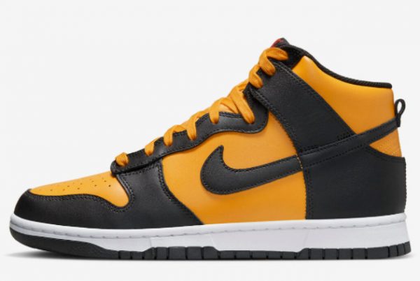 2023 Nike Dunk High “Reverse Goldenrod” Skateboard Shoes DD1399-700