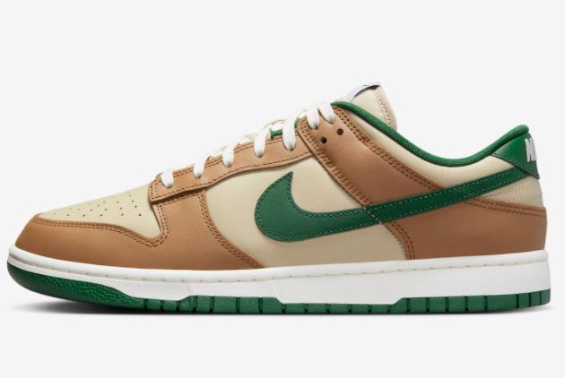 2023 Skateboard Shoes Nike Dunk Low Tan Green FB7160-231