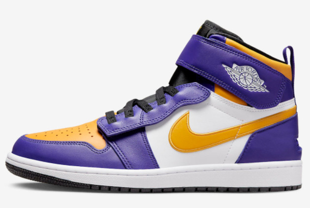 Best Selling 2022 Air Jordan 1 FlyEase “Lakers” Unisex Basketball Shoes CQ3835-517