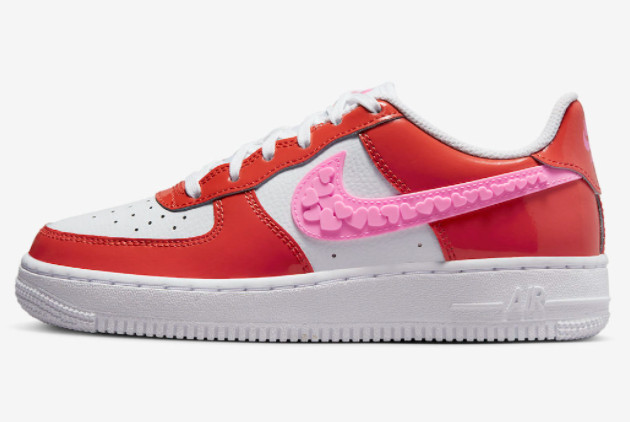 Fashion 2023 Nike Air Force 1 “Valentine’s Day” White Red Pink FD1031-600