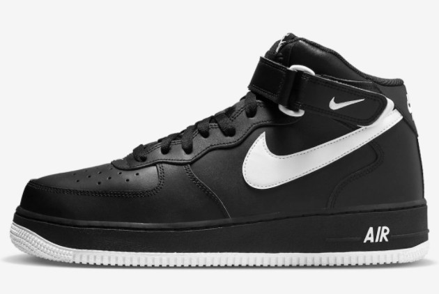 New 2023 Nike Air Force 1 Mid Black/White DV0806-001