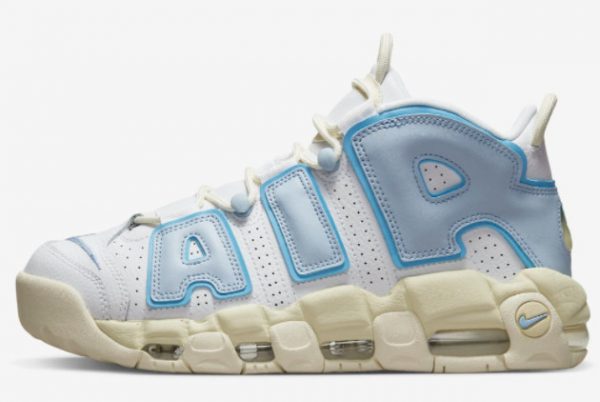 New 2023 Nike Air More Uptempo White Blue Sail Sneakers FD9869-100