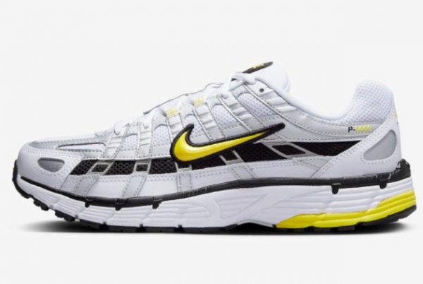 New 2023 Nike P-6000 White Yellow Silver Running Shoes FD9876-102