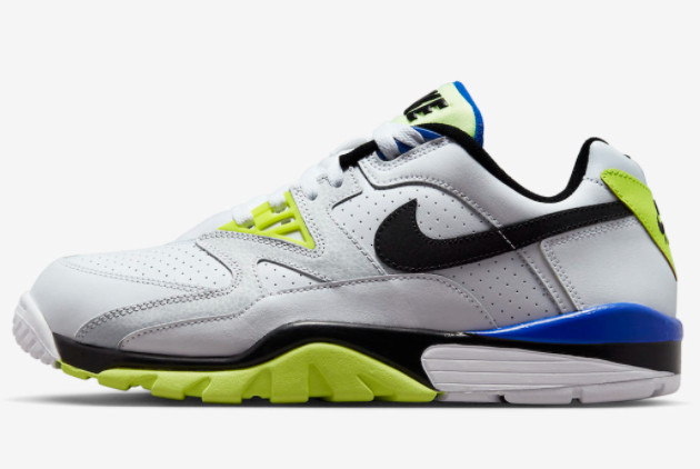 New Release 2023 Nike Air Cross Trainer 3 Low White/Volt-Royal Blue FD0788-100